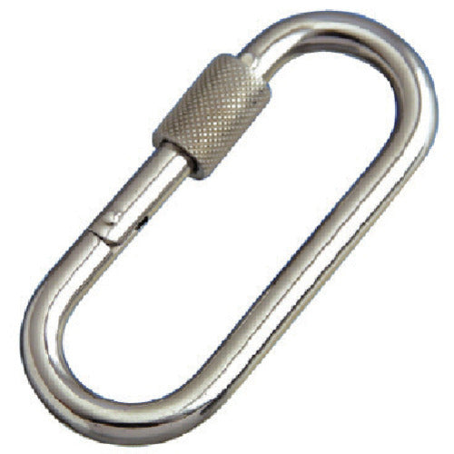 Mizumoto Stainless Steel Petit Carabiner (with ring) Wire diameter 4mm Length 38mm P-4B 1 pc