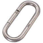 Mizumoto Stainless Steel Petit Carabiner (Standard Type) Wire diameter 8mm Length 74mm P-8 1 pc