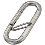 Mizumoto Ring Catch Stainless Steel Petit Carabiner (with anti-loosening feature) Wire diameter 8mm Length 74mm PK-8 1 pc
