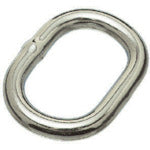 Mizumoto Stainless Steel Oval Link, Wire Diameter 3mm, Inner Length 19mm, RO-3, 1 pc