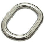 Mizumoto Stainless Steel Oval Link, Wire Diameter 9mm, Inner Length 50mm, RO-9, 1 pc