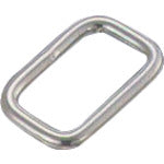 Mizumoto Stainless Steel Square Link, Wire Diameter 5mm, Inner Width 21mm, RQ-5-40, 1 pc