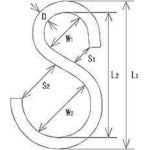 水本　ステンレス　Ｓカン　全長２３ｍｍ　S-2　1 個