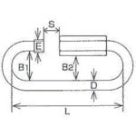 Mizumoto Ring Stainless Steel Speed ​​Catch Wire Diameter 4mm Length 42mm SCH-4 1 pc