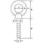 미즈모토 스테인리스 아이스크류 내경 13mm 사용 하중:0.29kN STS-5 1개