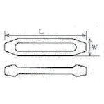 Mizumoto Stainless Steel Frame Turnbuckle Frame Only Metric Screw Screw Diameter M8 TB-8M 1 Piece