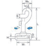 미즈모토 스테인레스 스위블 벨트 나스칸 길이 73mm VN-1 1개