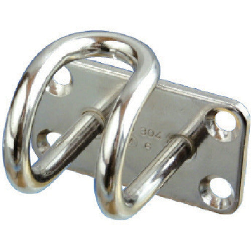 Mizumoto Stainless Steel Wire Plate Hook 54mm x 30mm WPH-6 1 pc