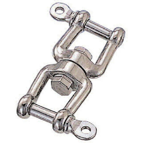 Mizumoto Stainless Steel Double Shackle, Total Length 64mm, WS-6, 1 pc