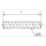 Mizumoto Assembled Bolt Stainless Steel Cut Bolt Total Length 50mm Thread Diameter M-10 BC-10M50 1 pc
