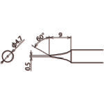 굿 교환 코티처(RX-8 시리즈) 흙손 선폭 0.5mm RX-80HRT-0.5C 1개