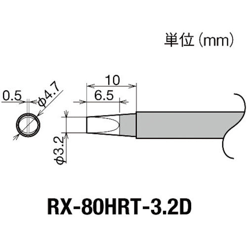 굿 교환 코티처(RX-8 시리즈) 흙손 선폭 3.2mm RX-80HRT-3.2D 1개