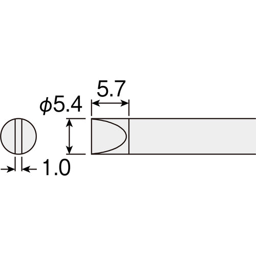 ＨＯＺＡＮ　ＨＳ−５１用　ビット　Ｄ型　HS-51D06　1 個