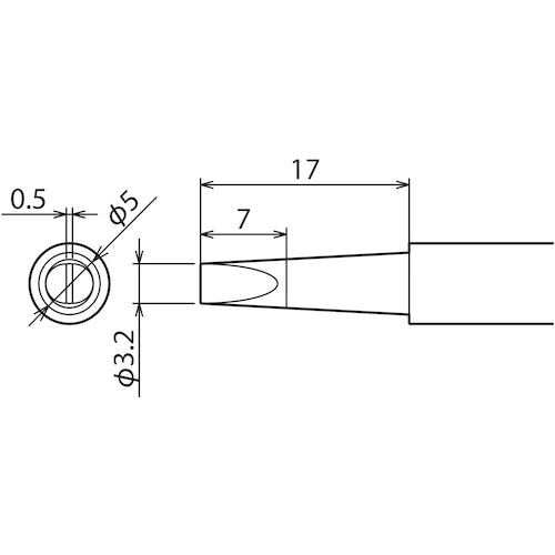 Good replacement tip 3.2D type PX-60RT-3.2D for PX6/7/RX7/CXR 1 piece