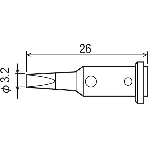 GUT Replacement tip 3.2D type for GP510 GP-510RT-3.2D 1 piece