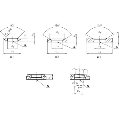 HALDER Spherical Washer Hardened Steel Suitable for Bolt M48 23050.0048 1 piece