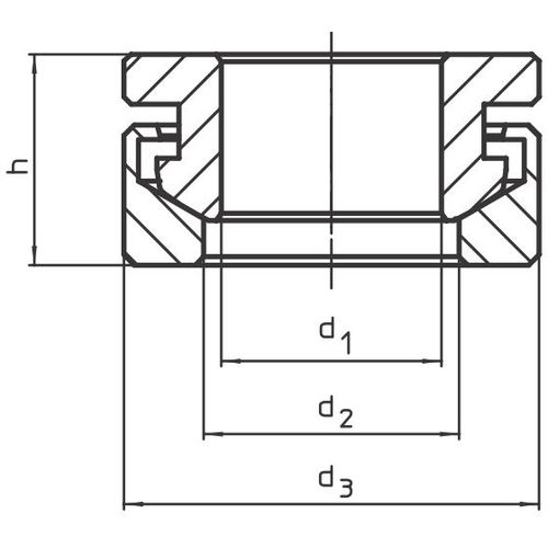 ＨＡＬＤＥＲ　円錐シート付球面ワッシャー　鋼　23050.0508　1 個