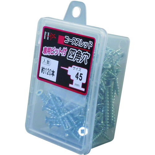 DAIDOHANT HC 사각형 구멍 코스 #2비트 부착 45(약 120개) 10176655 1 PK