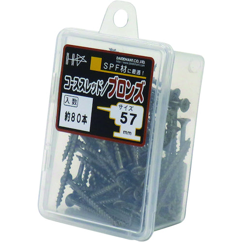 DAIDOHANT HC 컬러 코스 스레드 57 청동 (약 80 개) 10176709 1 PK