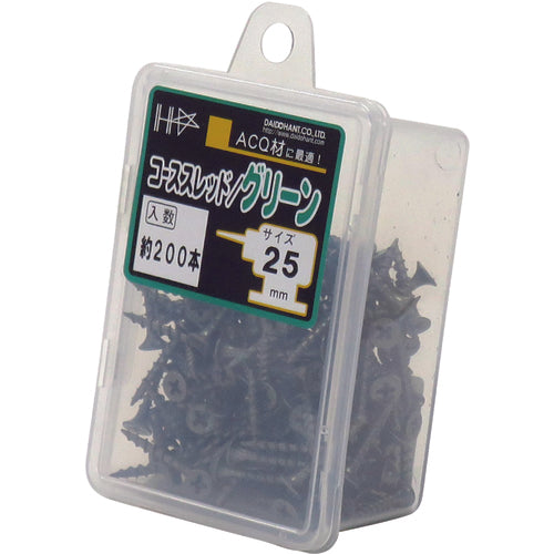 DAIDOHANT HC 컬러 코스 스레드 25 그린 (약 200 개) 10176720 1 PK