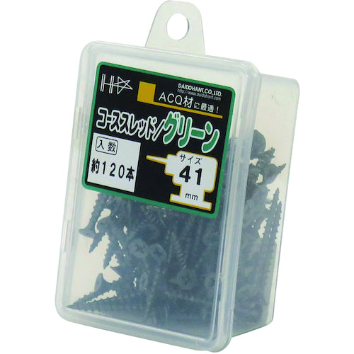DAIDOHANT HC 컬러 코스 스레드 41 그린 (약 120 개) 10176723 1 PK