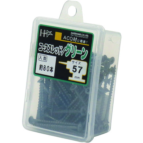 DAIDOHANT HC 컬러 코스 스레드 57 그린 (약 80 개) 10176725 1 PK
