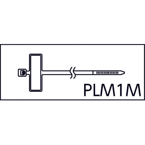 PANDUIT 기형 타입 나일론 결속 밴드 난연성 화이트 (1000개입) PLM1M-M69 1봉