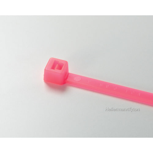 TYTON 칼라 타이 폭 3.5×길이 152 mm 실내 사용 (100개입) 형광 핑크 T30R-PNK-L 1봉
