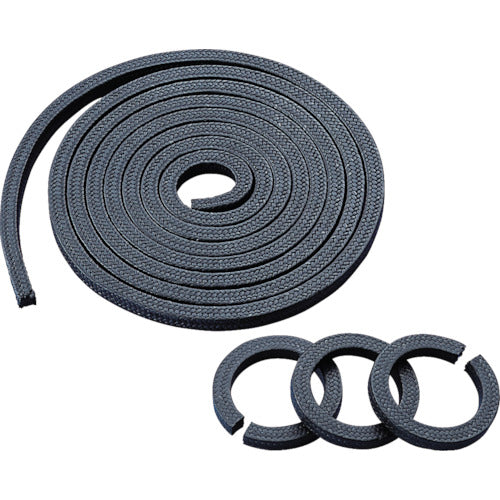 ＶＡＬＱＵＡ　グランドパッキン　ケミカル流体万能，高周速回転軸用　９．５×９．５　7202-095030　1 巻