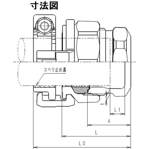 ＳＫカワニシ　ポリエチレン管用継手　ＳＫＸパイプエンドＰ４０　SKX-END-P40　1 個