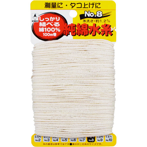 たくみ　純綿水糸　ＮＯ．８　3008　1 個