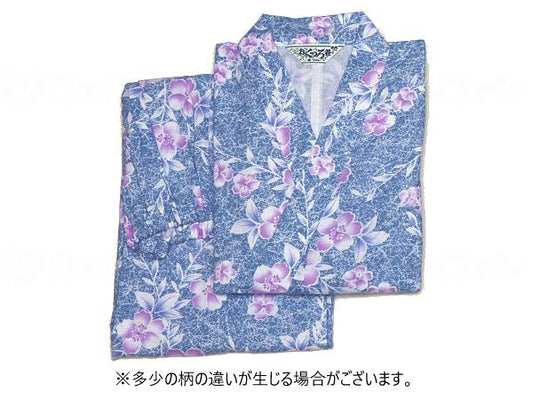 Wellfun Osewasan Gauze Nightgown for Women 300 Navy Blue S