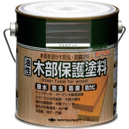 ニッぺ　油性木部保護塗料　０．７Ｌ　ウォルナット　ＨＹＭ００８−　０．７　4976124519871　1 缶