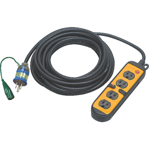 ハタヤ　マルチタップ延長コード【接地なし】　HM-054Q　1 本