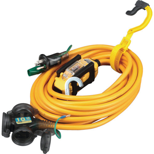 Hataya BFX extension cord, 3-outlet type, with breaker, BFX-103K, 1 piece