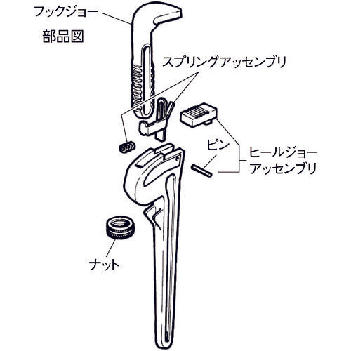 ＲＩＤＧＩＤ　ＲＡＰ　１０　ラップレンチ　31395　1 丁