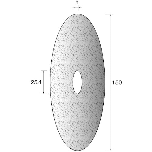 Ｍｉｎｉｍｏ　砥石ブレード　Ａ／ＷＡ　φ１５０　（１０枚入）　MC4212　1 袋