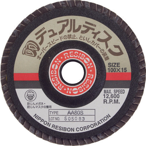 レヂボン　デュアルディスクＤＤ　１００×１５　ＡＡ１００Ｓ　DD100-AA100　5 枚