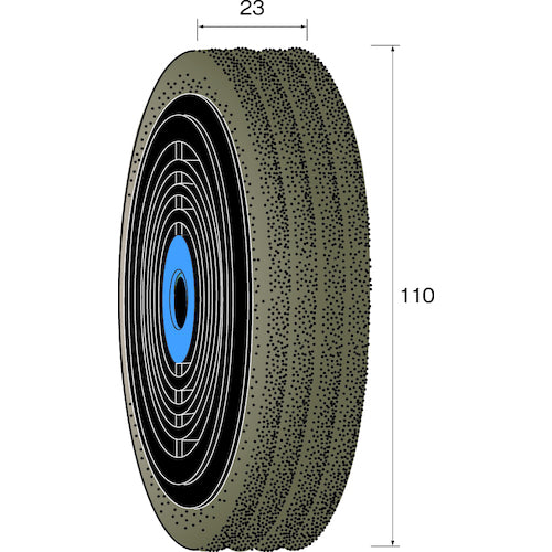 Minimo Ring Buff Wheel Cushion Sander #180 φ110 NA6761 1 piece