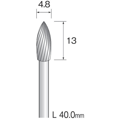 Minimo 초경 커터 나선형 컷 Φ4.8 BC2224 1 개