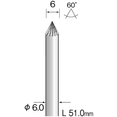 Minimo Carbide Cutter Straight Tip Breaker Cut Φ6 BC4231 1 piece