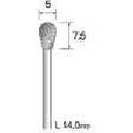 Minimo Electroplated Diamond Bur #140 Φ5 AD1442 1 piece