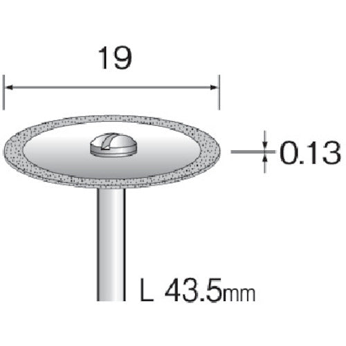 Minimo Electroplated Diamond Cutting Disc Φ19 #400 MC1214 1 piece