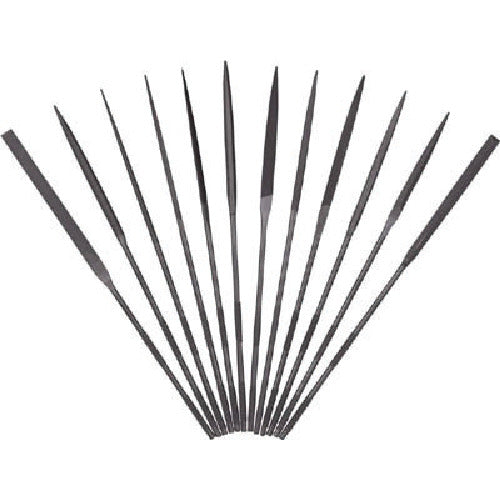 TUBOSAN Precision File Set of 12, Square #3 (Coarser than #6) KA01253T 1 S