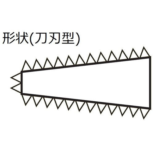ツボサン　組ヤスリ　８本組　刀刃　中目　KH008-02　1 Ｓ