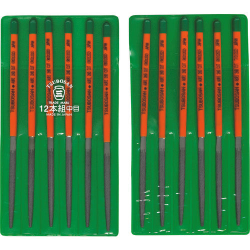 Tsubosan File Set 12-piece Set, Double-sided, Medium-grained RK012-02 1 S