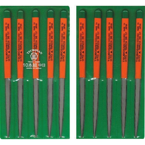 Tsubosan File Set 10 Pieces Shinogi Medium Grit SI010-02 1 S