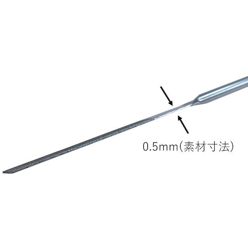ツボサン　ダイヤモンドヤスリ　Ｓ−１０　ウス平０．５ＭＭ　　＃２００　DSHI102U(0.5)　1 本