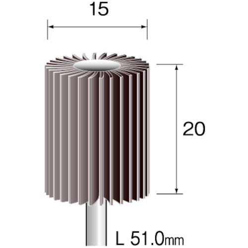Minimo Radial Sander #120 φ15 (3 pieces) EA1213 1 bag