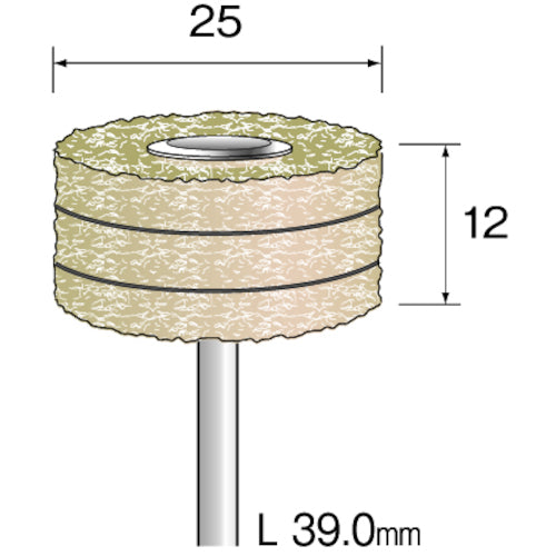 Minimo Delight Sander Laminated #240 φ25 (3 pieces) EA6032 1 bag